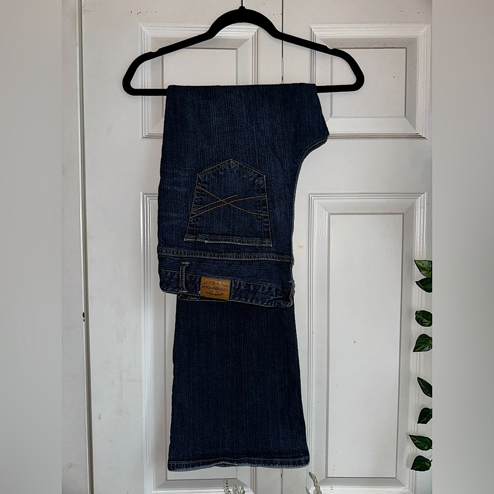 Aeropostale Vintage Hailey Flare Jeans (DARKWASH)